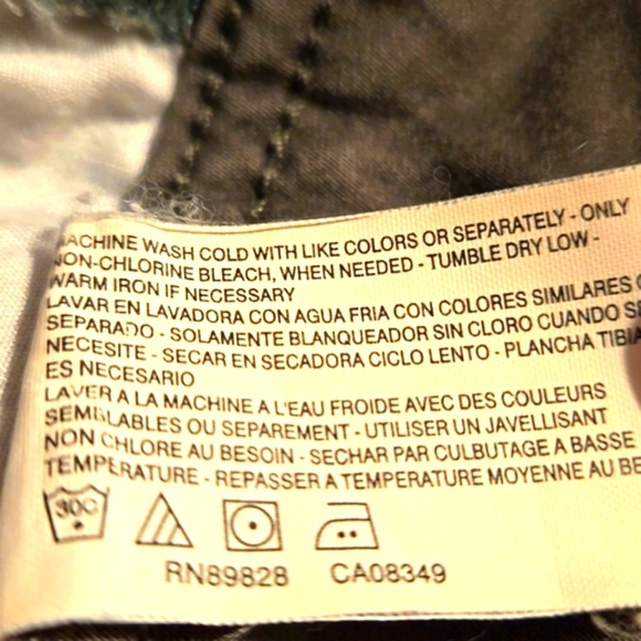 Bandolinoblu Crop length Pants Olive color 5 Pockets Women size 20W - Picture 10 of 15